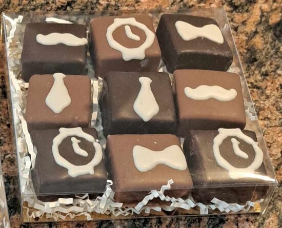 Lards enrobés de chocolat